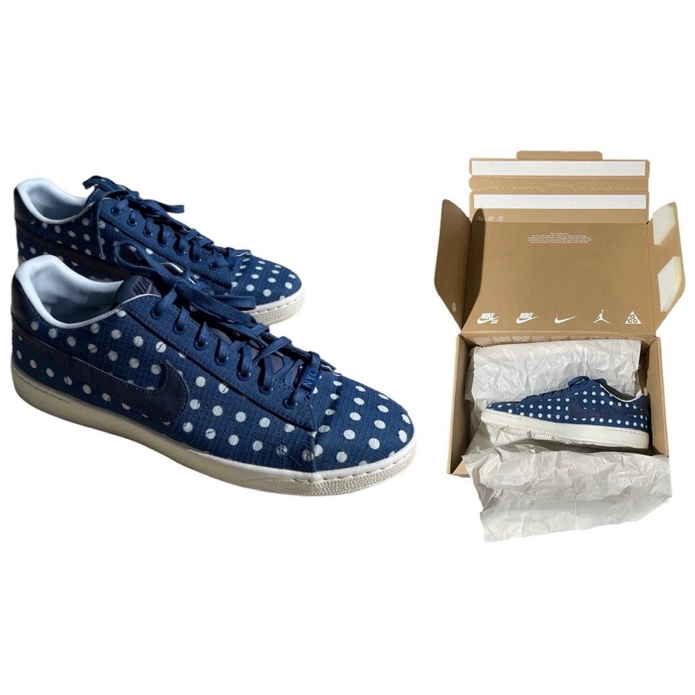 NIKE Women’s Blue Polka Dot New York City Limited Edition Low Rise Sneaker 10.5